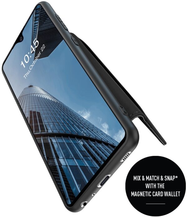 Valenta Leather Back Cover Snap Samsung Galaxy A02S Black - Afbeelding 15