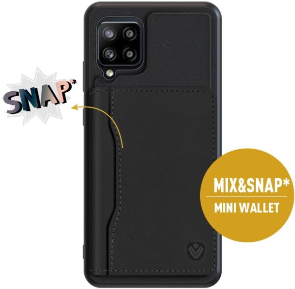 Valenta Leather Back Cover Snap Samsung Galaxy A42/A42 5G Black - Afbeelding 12