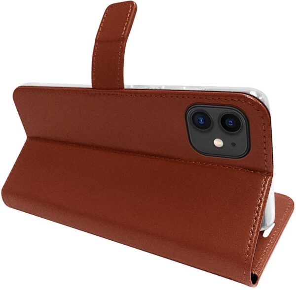 Valenta Book Case Gel Skin Apple Iphone 12 Mini Brown - Afbeelding 5