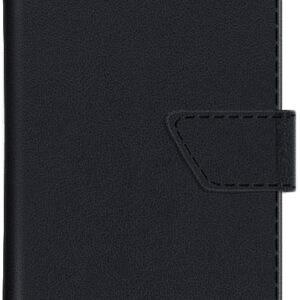 Valenta Leather Book Case Snap Universal Large Black