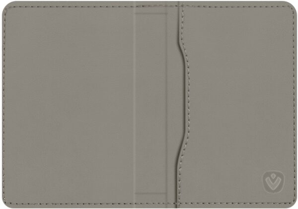 Valenta Leather Card Wallet Snap Grey - Afbeelding 3
