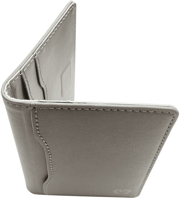 Valenta Leather Card Wallet Snap Grey - Afbeelding 6