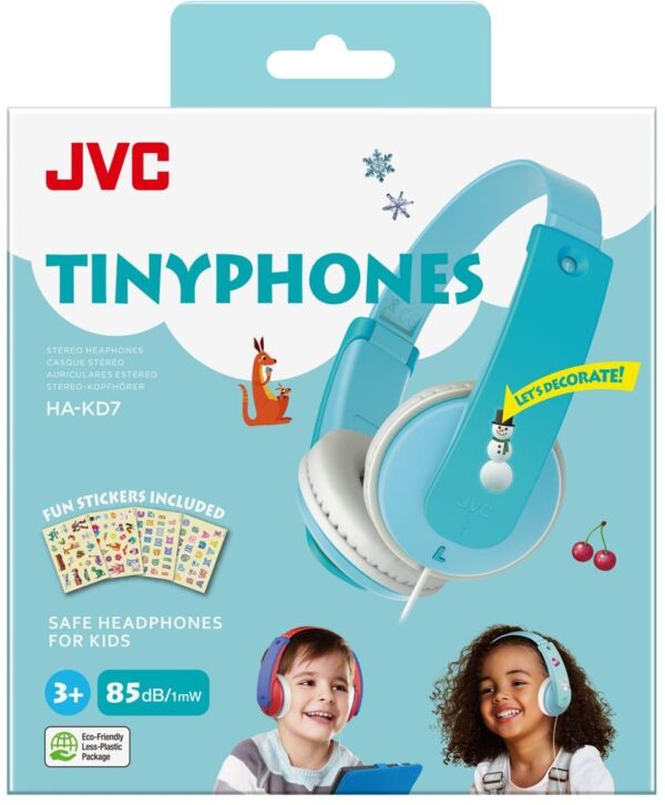 Jvc Ha-Kd7-Zne Jvc Kids Tinyphones Headphone Mint Blue - Afbeelding 3