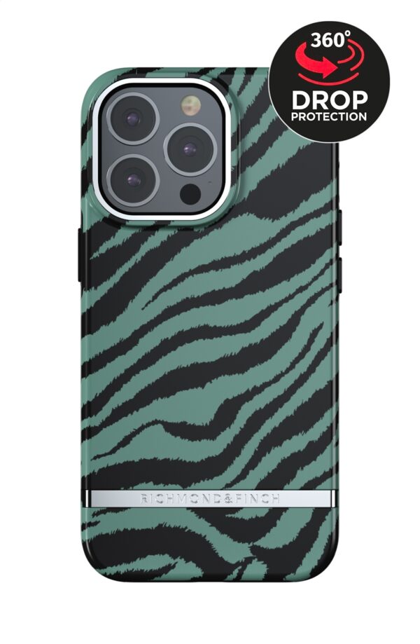 Richmond & Finch Freedom Series One-Piece Apple Iphone 13 Pro Emerald Zebra