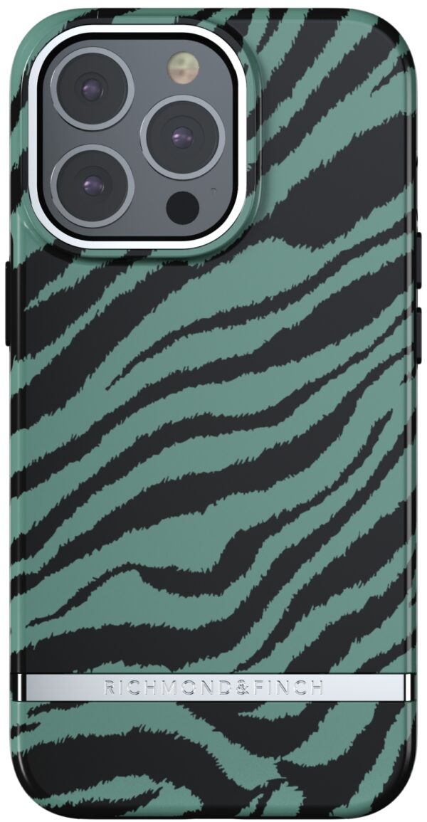 Richmond & Finch Freedom Series One-Piece Apple Iphone 13 Pro Emerald Zebra - Afbeelding 2