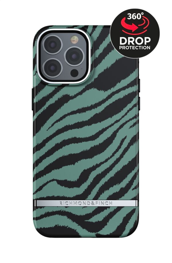 Richmond & Finch Freedom Series One-Piece Apple Iphone 13 Pro Max Emerald Zebra
