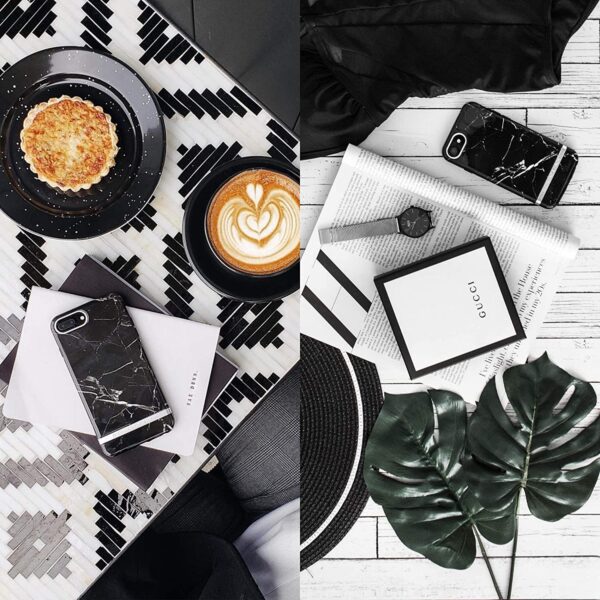 Richmond & Finch Freedom Series One-Piece Apple Iphone 13 Pro Black Marble - Afbeelding 9