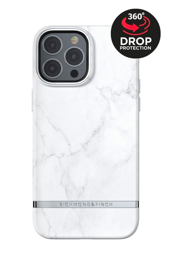 Richmond & Finch Freedom Series One-Piece Apple Iphone 13 Pro White Marble