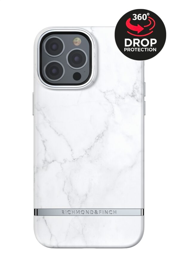 Richmond & Finch Freedom Series One-Piece Apple Iphone 13 Pro Max White Marble