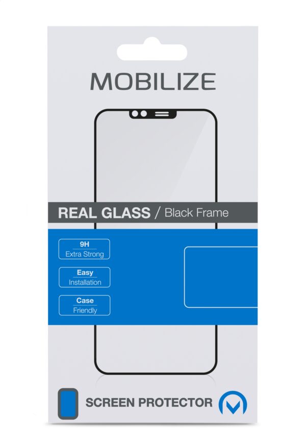 Mobilize Edge-To-Edge Glass Screen Protector Apple Iphone 13 Pro Max Black Full Glue - Afbeelding 6
