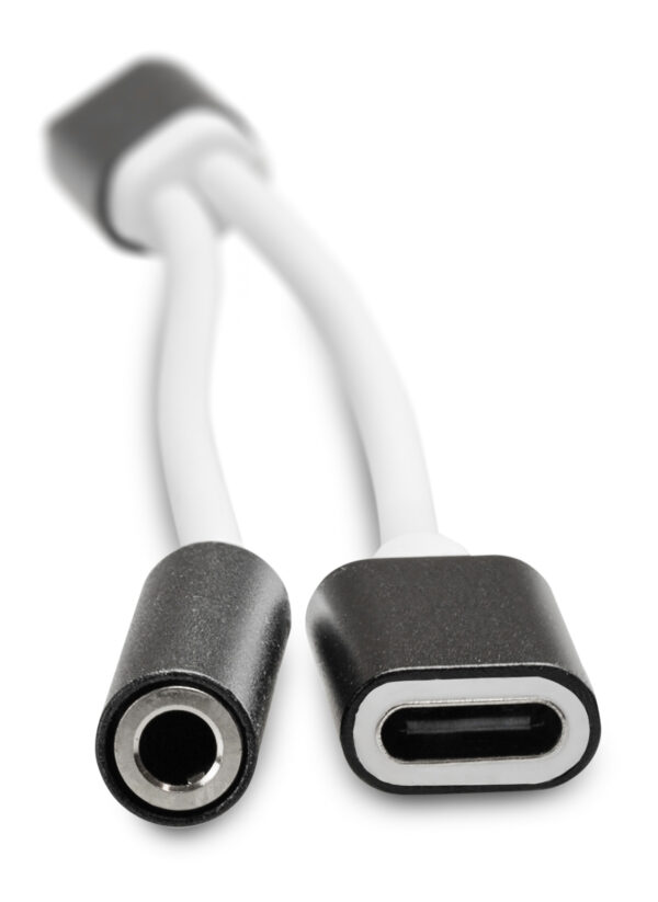 Xccess Usb-C Splitter With 3.5Mm Jack White/Black - Afbeelding 2