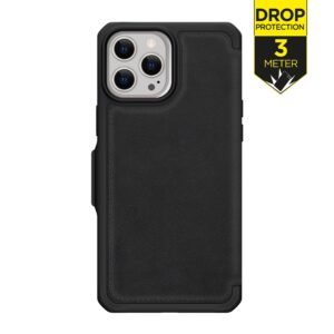 Itskins Level 2 Hybridfolio Leather For Apple Iphone 13 Pro Pure Black