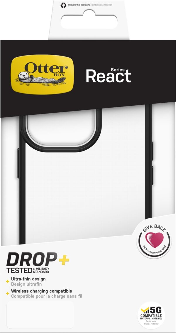 Otterbox React Series Apple Iphone 13 Pro Clear/Black - Afbeelding 7