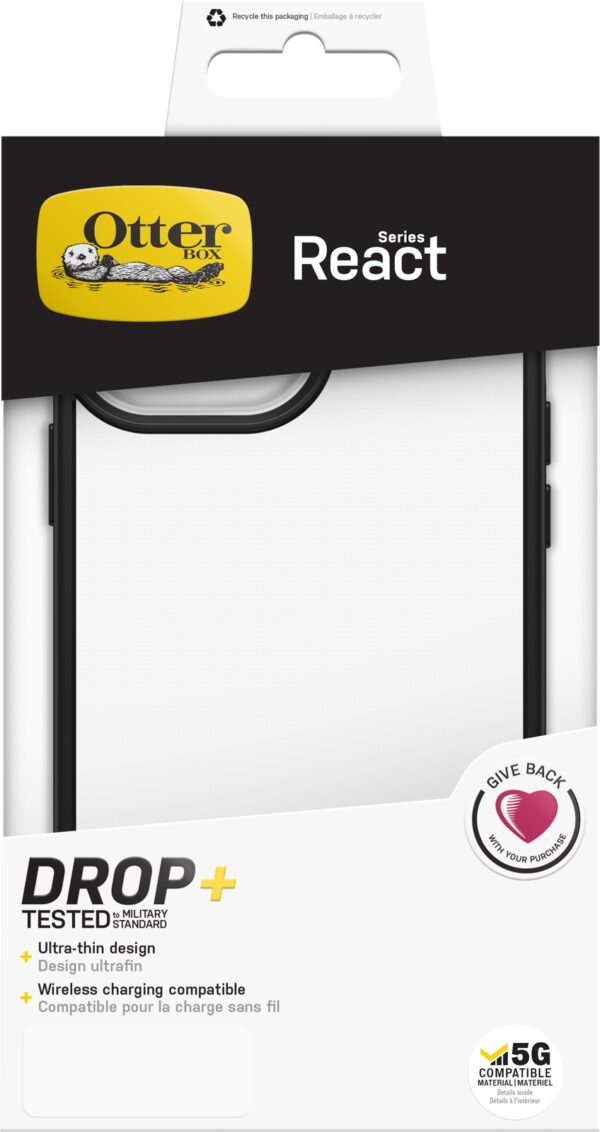 Otterbox React Series Apple Iphone 13 Pro Max Clear/Black - Afbeelding 7