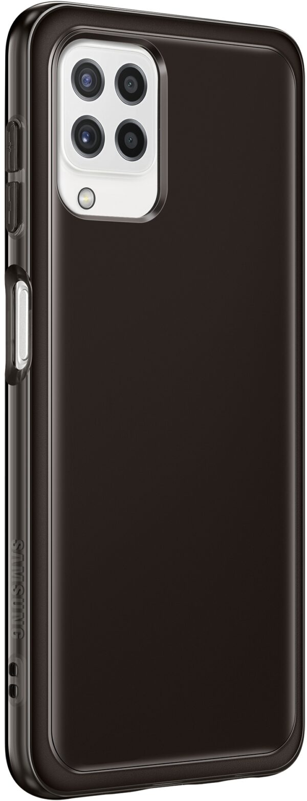 Samsung Ef-Qa225Tbegeu Samsung Soft Clear Cover Galaxy A22 4G Black - Afbeelding 5