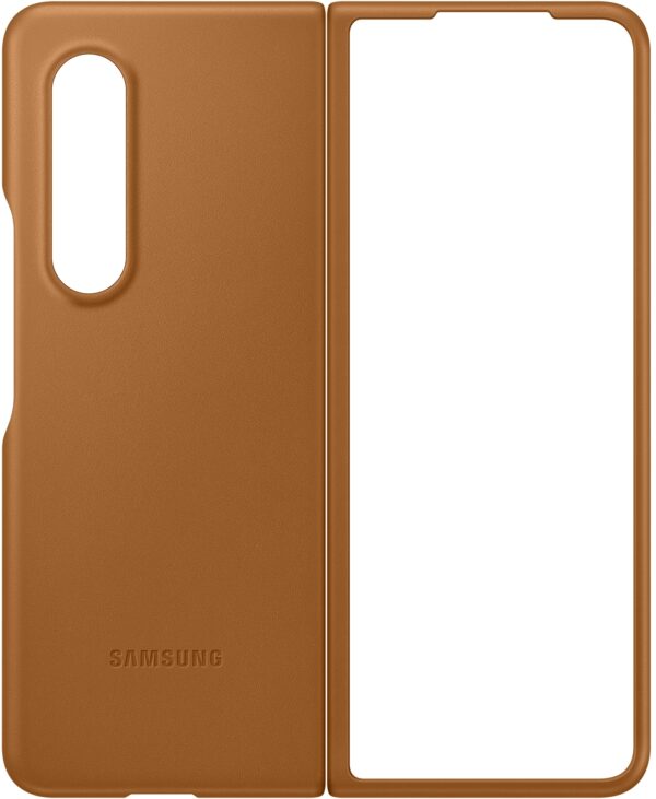 Samsung Ef-Vf926Laegww Samsung Leather Cover Galaxy Z Fold3 Camel - Afbeelding 2