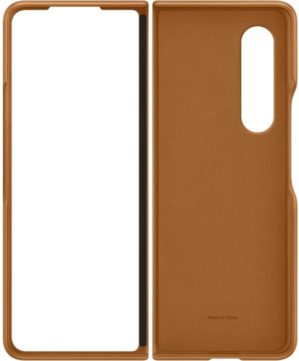 Samsung Ef-Vf926Laegww Samsung Leather Cover Galaxy Z Fold3 Camel - Afbeelding 4