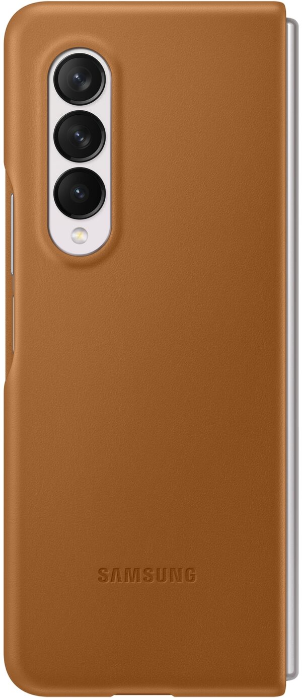 Samsung Ef-Vf926Laegww Samsung Leather Cover Galaxy Z Fold3 Camel - Afbeelding 5