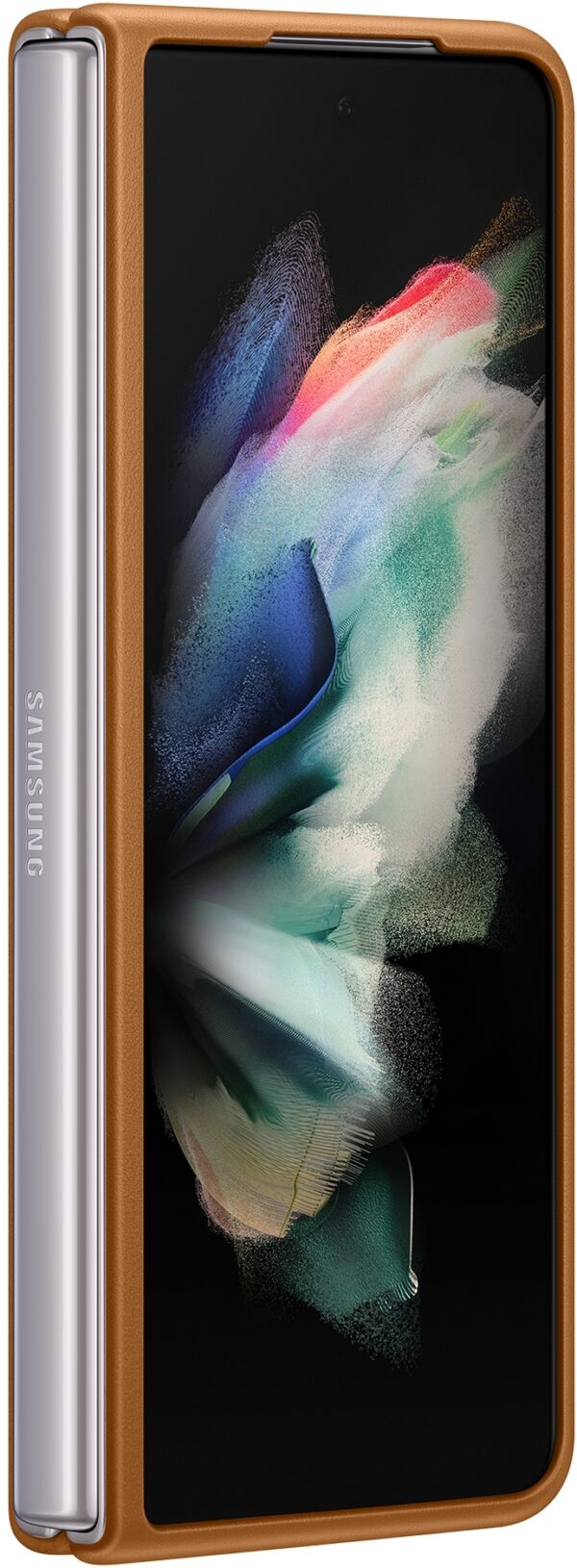 Samsung Ef-Vf926Laegww Samsung Leather Cover Galaxy Z Fold3 Camel - Afbeelding 7