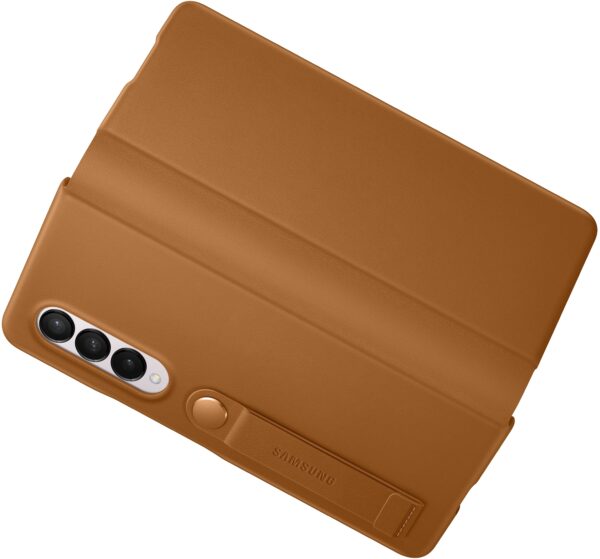 Samsung Ef-Ff926Laegww Samsung Leather Flip Cover Galaxy Z Fold3 Camel - Afbeelding 6