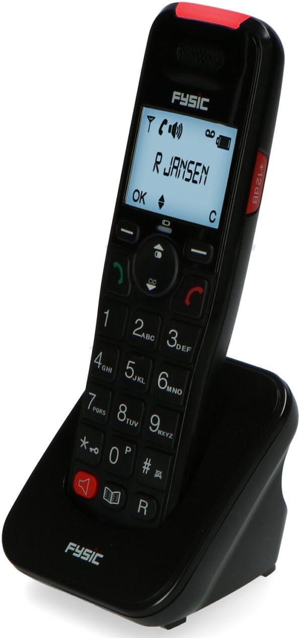 Fysic Fx-8025 Fysic Big Button Bureautelefoon + Antwoordapparaat + Dect Black - Afbeelding 8