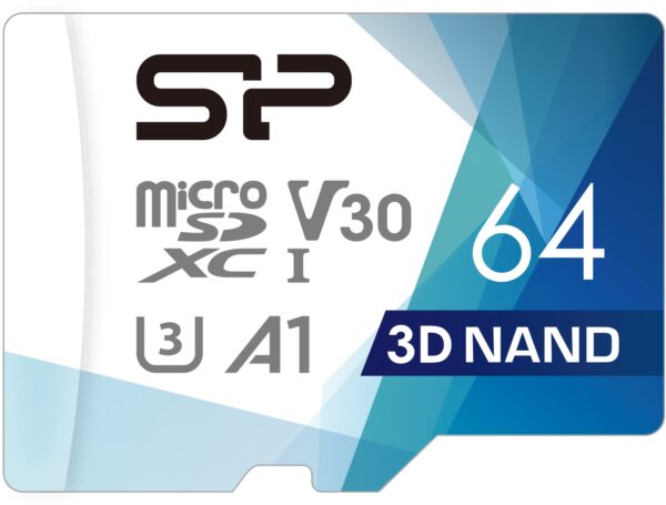 Silicon Power Superior Pro Micro Sdhc Incl. Sd Adapter 64Gb Uhs-1 U3 A1 V30 Class 10 Color - Afbeelding 2