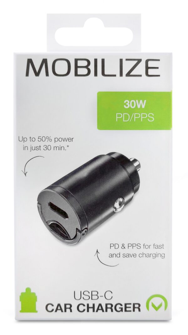 Mobilize Car Charger Usb-C 30W With Pd/Pps Black - Afbeelding 6
