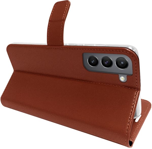Valenta Book Case Gel Skin Samsung Galaxy S22+ 5G Brown - Afbeelding 6