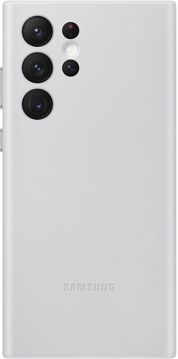 Samsung Ef-Vs908Ljegww Samsung Leather Cover Galaxy S22 Ultra 5G Light Grey