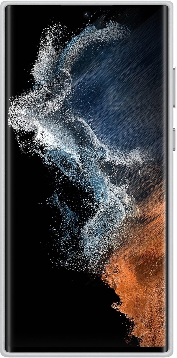 Samsung Ef-Vs908Ljegww Samsung Leather Cover Galaxy S22 Ultra 5G Light Grey - Afbeelding 2