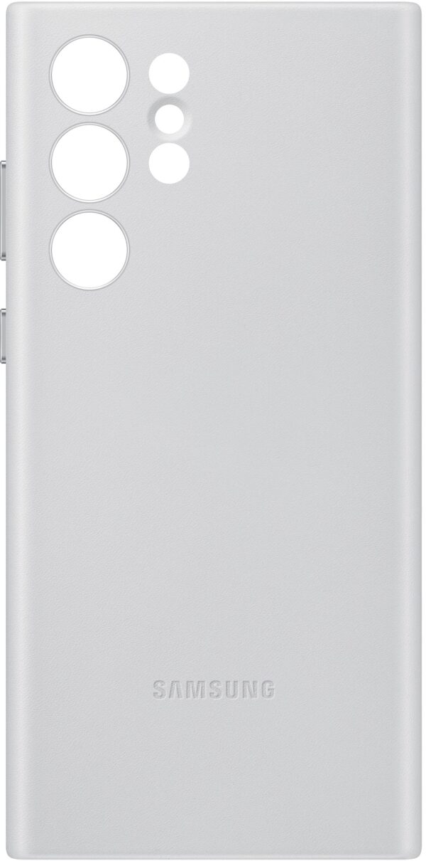 Samsung Ef-Vs908Ljegww Samsung Leather Cover Galaxy S22 Ultra 5G Light Grey - Afbeelding 3