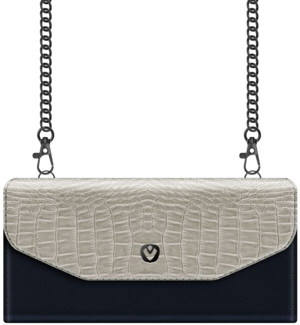 Valenta Clutch Croco Case Snap Universal Large Black - Afbeelding 2