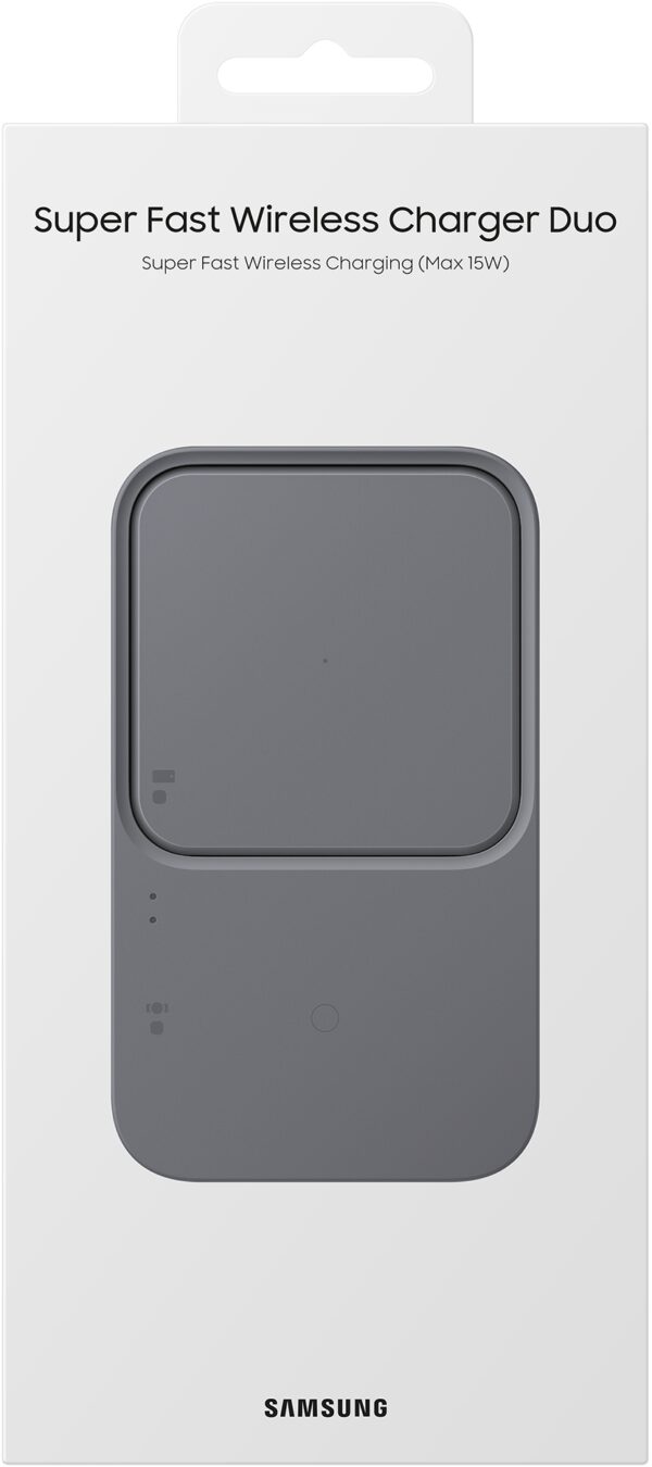 Samsung Ep-P5400Bbegeu Samsung Wireless Qi Duo Charger Pad 15W Dark Grey - Afbeelding 7