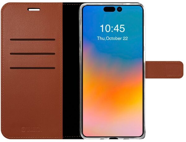 Valenta Book Case Gel Skin Apple Iphone 14 Pro Brown - Afbeelding 3