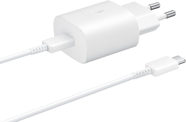 Samsung Ep-Ta800Xwegww Samsung Super Fast Pd Wall Charger Usb-C Incl. Usb-C Cable 25W White Bulk