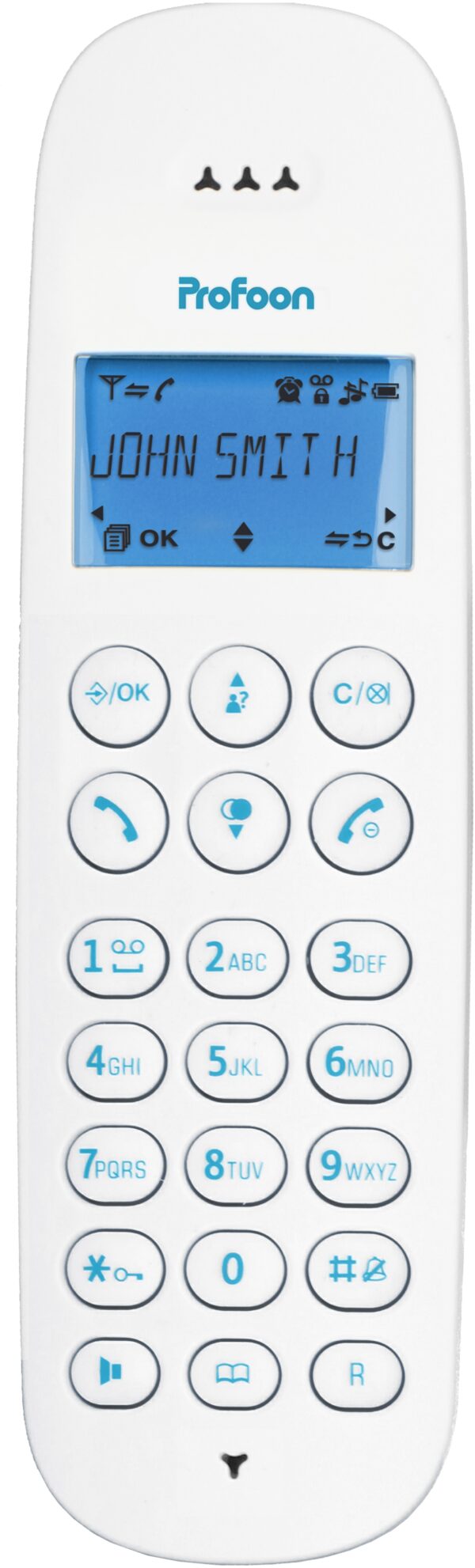 Profoon Pdx-300Bw Profoon Dect Telefoon White/Blue - Afbeelding 5