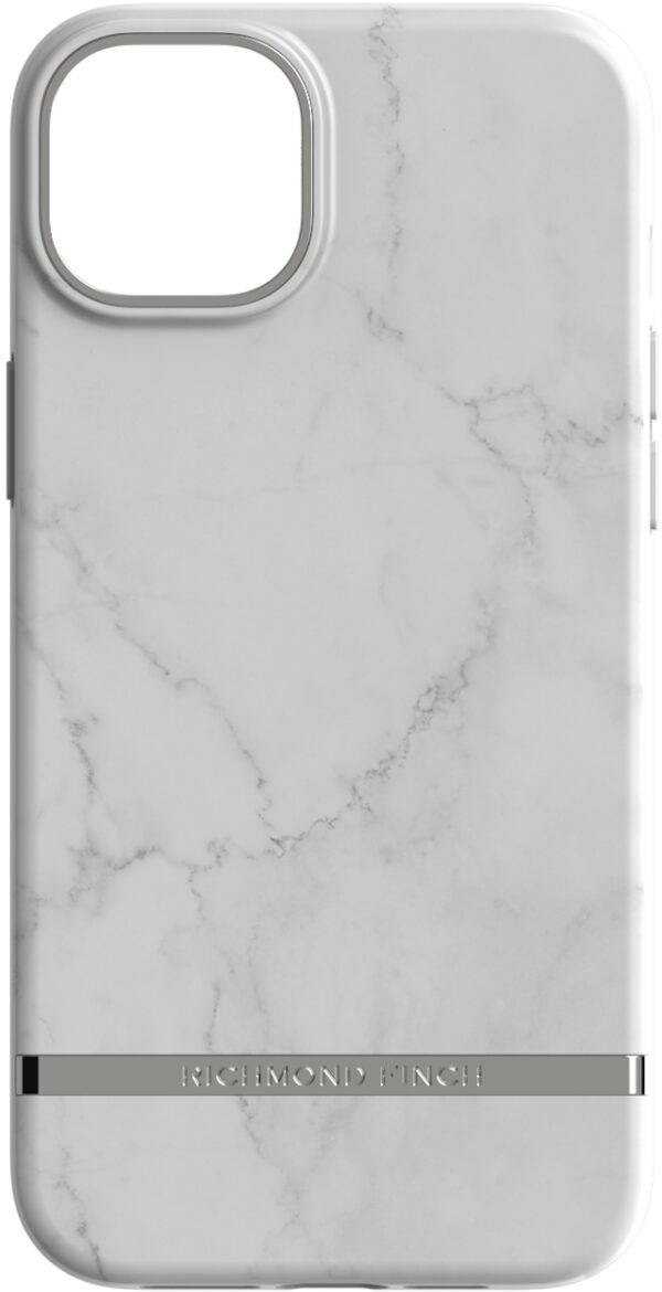 Richmond & Finch Freedom Series One-Piece Apple Iphone 14 Plus White Marble - Afbeelding 2