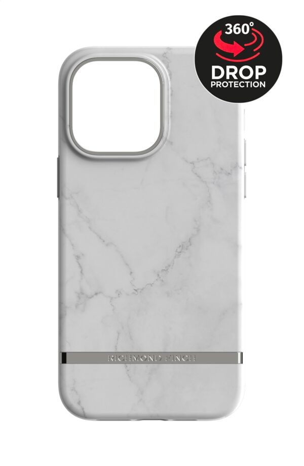 Richmond & Finch Freedom Series One-Piece Apple Iphone 14 Pro Max White Marble