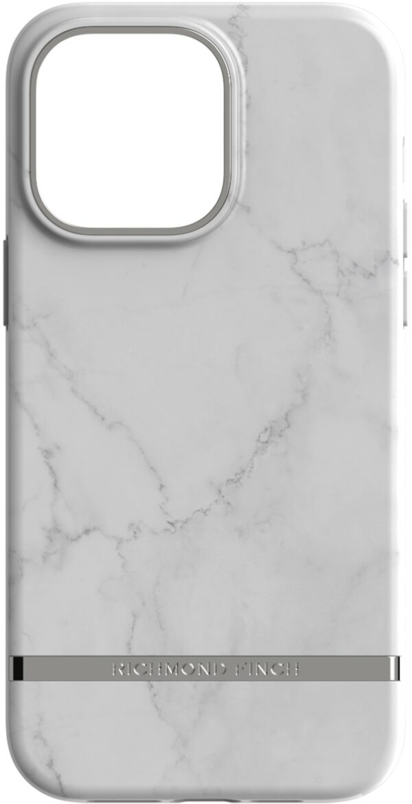 Richmond & Finch Freedom Series One-Piece Apple Iphone 14 Pro Max White Marble - Afbeelding 2