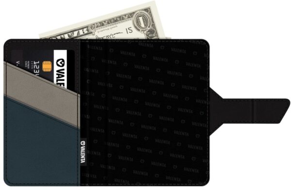 Valenta Card Case Plus Wallet Snap 2-In-1 Black - Afbeelding 12