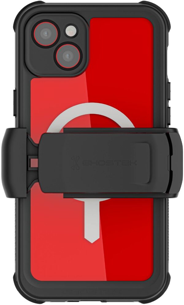 Ghostek Nautical Waterproof Magsafe Case + Belt Swivel Holster Apple Iphone 14 Plus Clear - Afbeelding 6