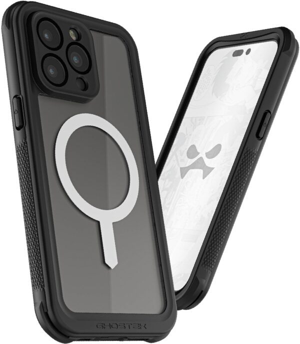 Ghostek Nautical Waterproof Magsafe Case + Belt Swivel Holster Apple Iphone 14 Pro Max Clear - Afbeelding 7