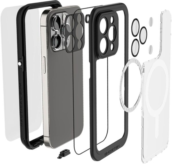 Ghostek Nautical Slim Waterproof Magsafe Case Apple Iphone 14 Pro Clear - Afbeelding 11