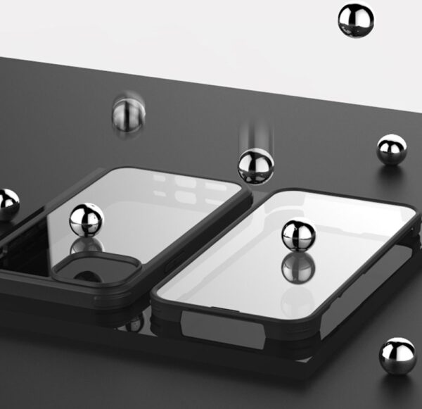 Valenta Tempered Glass Full Cover Bumper Case Apple Iphone 14 Pro Max Black - Afbeelding 8