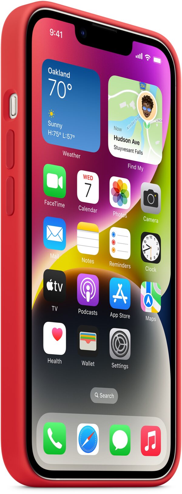 Apple Mprw3Zm/A Apple Silicone Case With Magsafe Iphone 14 (Product) Red - Afbeelding 3