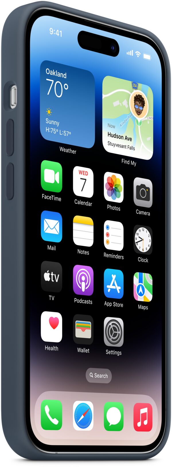 Apple Mptf3Zm/A Apple Silicone Case With Magsafe Iphone 14 Pro Storm Blue - Afbeelding 3