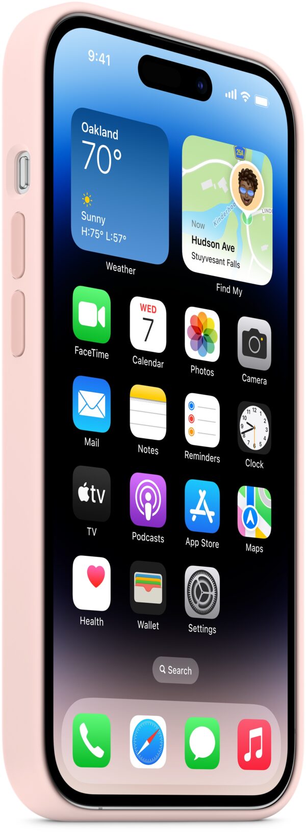 Apple Mpth3Zm/A Apple Silicone Case With Magsafe Iphone 14 Pro Chalk Pink - Afbeelding 3