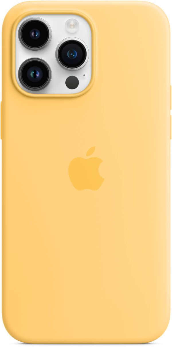 Apple Mpu03Zm/A Apple Silicone Case With Magsafe Iphone 14 Pro Max Sunglow