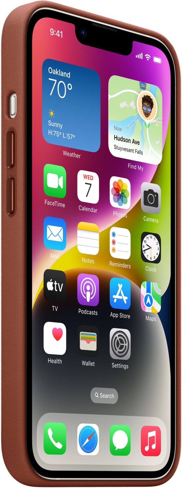 Apple Mpp73Zm/A Apple Leather Case With Magsafe Iphone 14 Umber - Afbeelding 3
