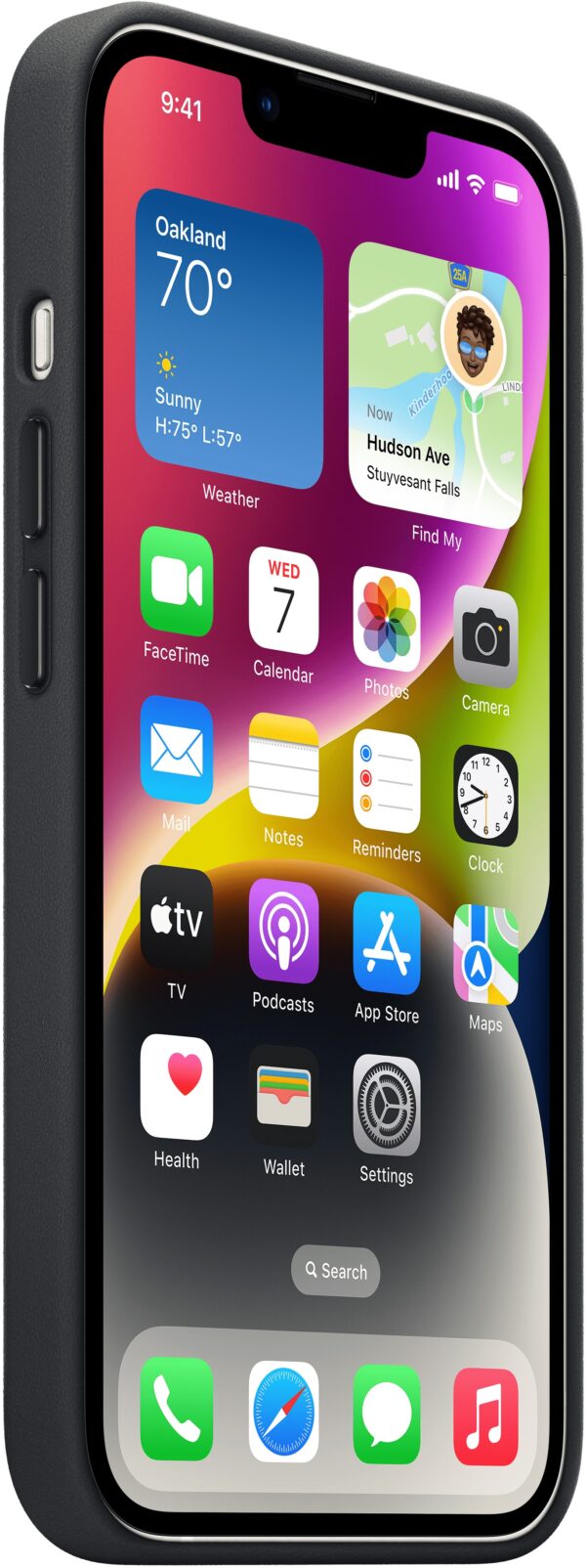 Apple Mpp93Zm/A Apple Leather Case With Magsafe Iphone 14 Plus Midnight - Afbeelding 3